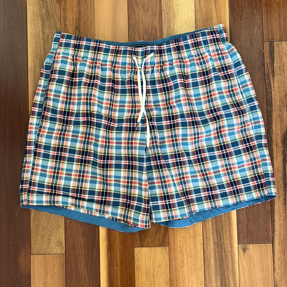Men’s Abercrombie and Fitch Swim Trunks Plaid Size M